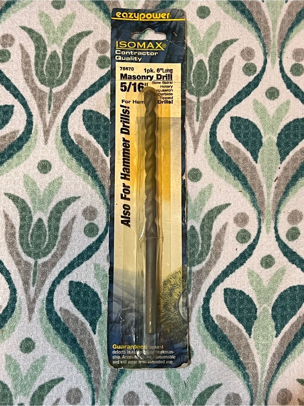 ISOMAX 5/16" Masonry Drill Bit